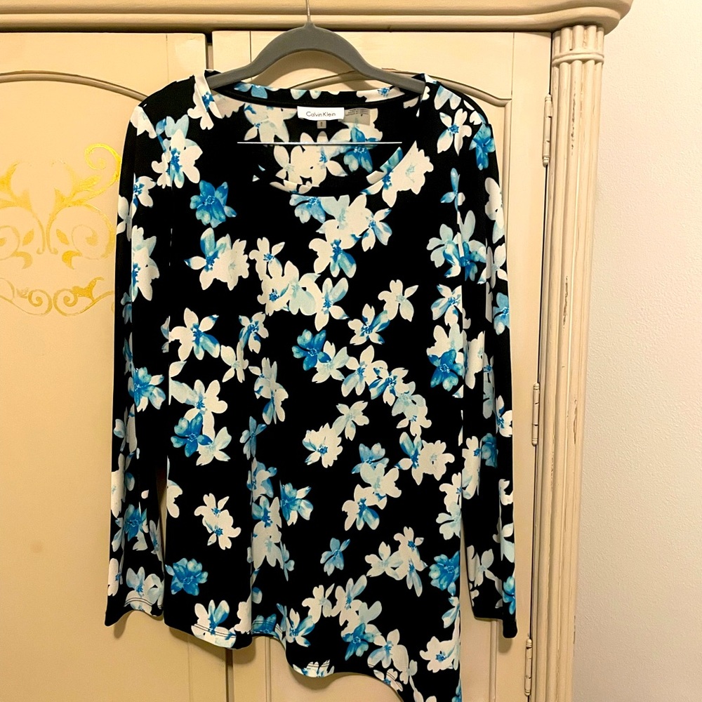 Calvin Klein asymmetrical top.  M
